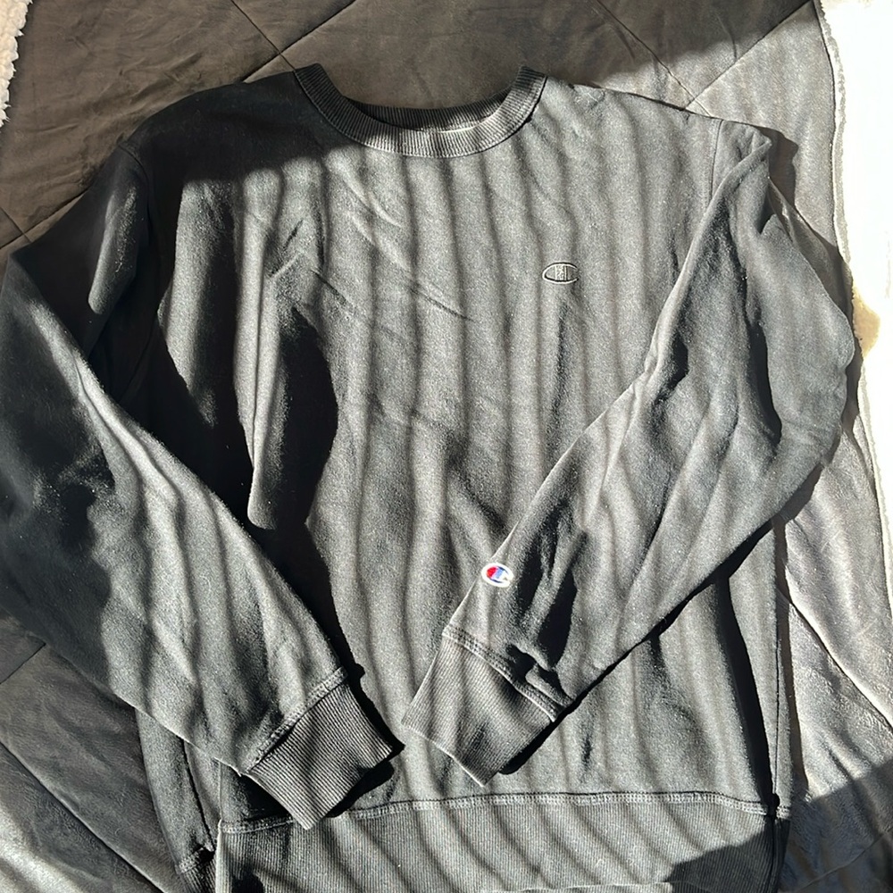 Champion Black Crew Sweatshirt